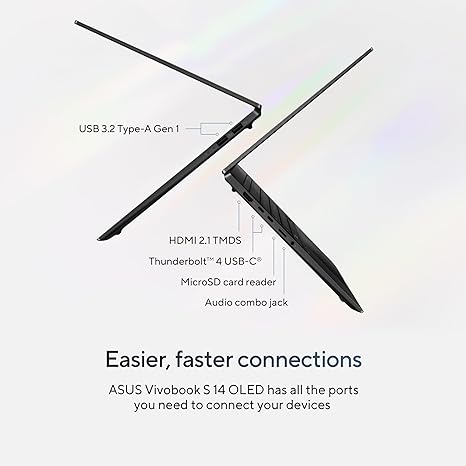 Easier, faster connections on the Asus Vivobook S 14 Oled