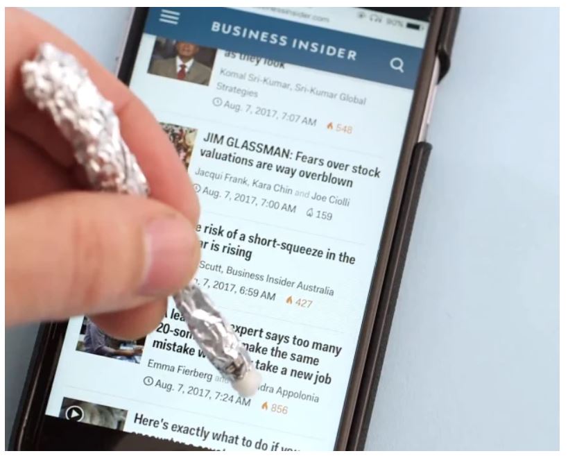 Good tip for iPhone: make your own stylus