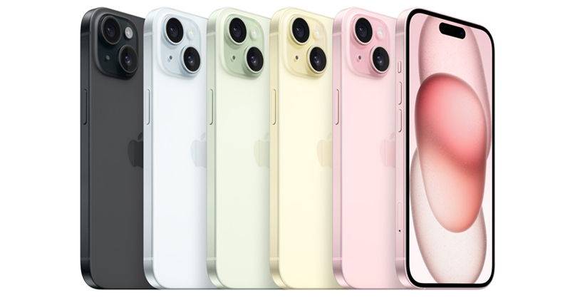 Color versions of iPhone 15 Plus